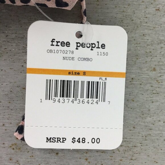 Free People Cassie Soft Bra Nude Combo Heart - Picture 7 of 8